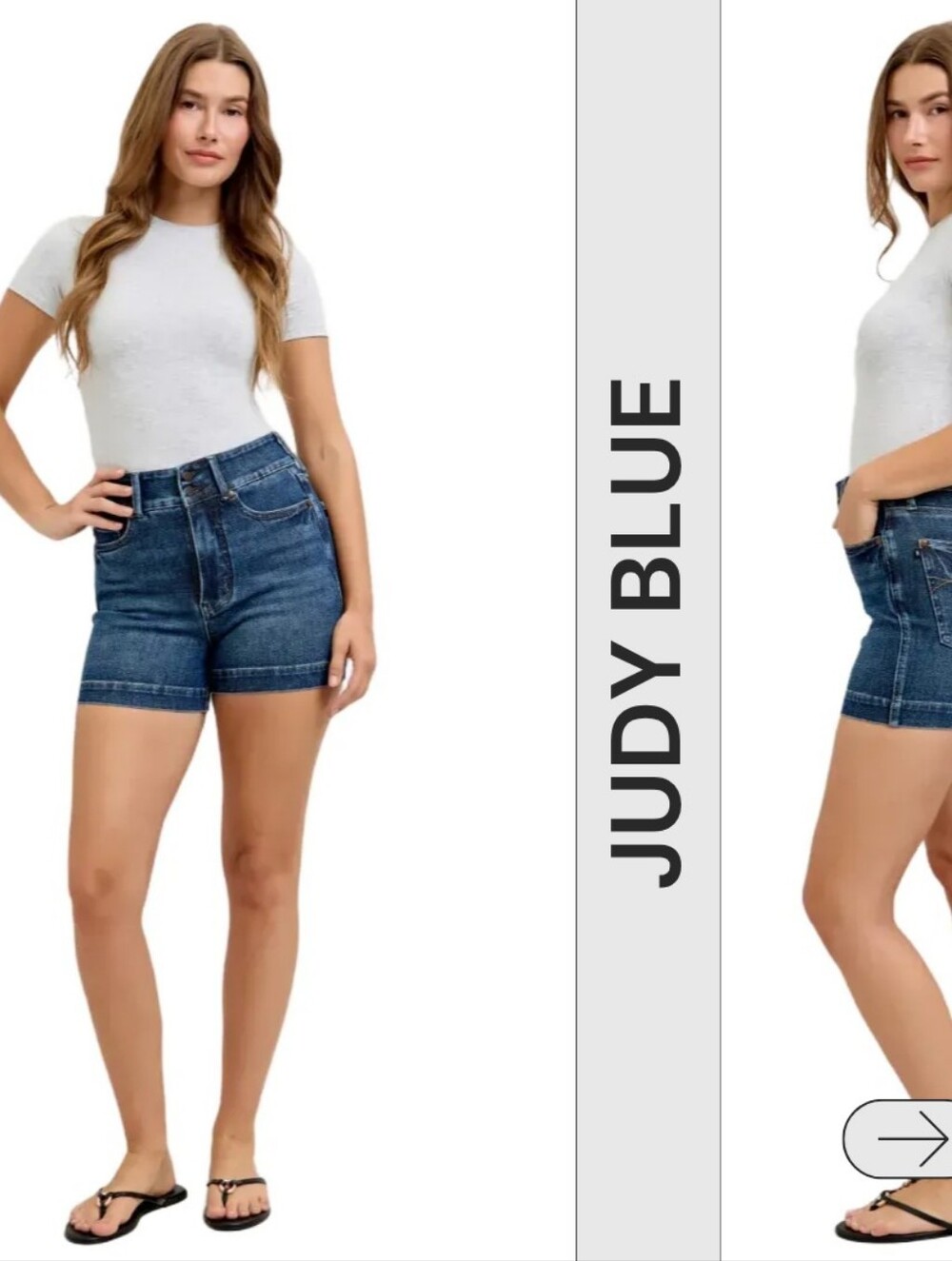 Judy Blue Dark Blue High-Rise Denim Shorts 150350